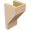 Ekena Millwork 5"W x 5"D x 10"H Wide Clemmons Rough Cedar Woodgrain TimberThane Corbel, Primed Tan CORUR05X05X10CLERCPR - alternate 4